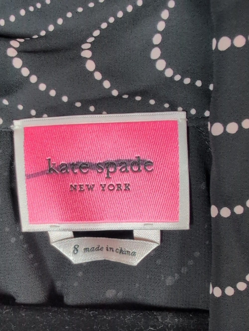 kate spade Black Dot Wave Midi Dress - Picture 2 of 7